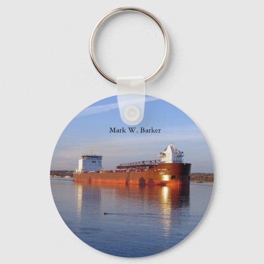 マーク・W・バーカーのメタルキーチェーン キーホルダー (正面)