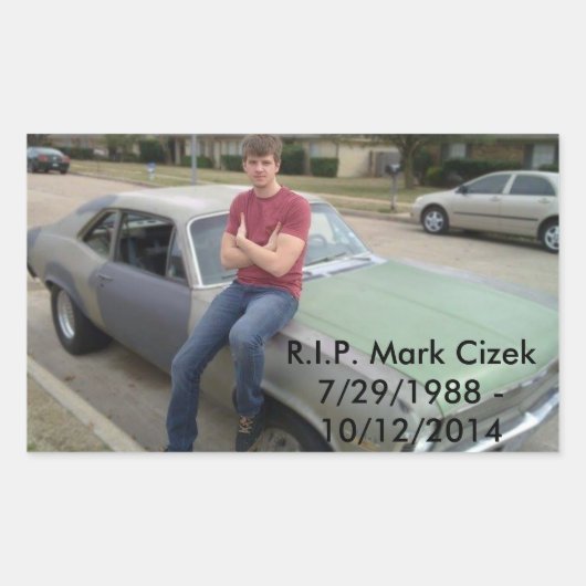 マークCizek 長方形シール (正面)