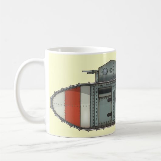 マークI戦車 コーヒーマグカップ (左)