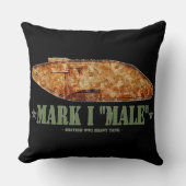 マークI男性世界大戦1大英重戦車WWI クッション (正面)