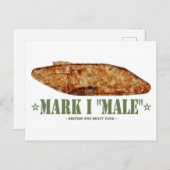 マークI男性世界大戦1大英重戦車WWI ポストカード (正面/裏面)