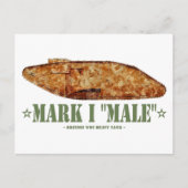 マークI男性世界大戦1大英重戦車WWI ポストカード (正面)