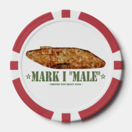 マークI男性世界大戦1大英重戦車WWI ポーカーチップ