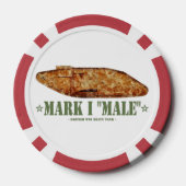 マークI男性世界大戦1大英重戦車WWI ポーカーチップ (裏面)