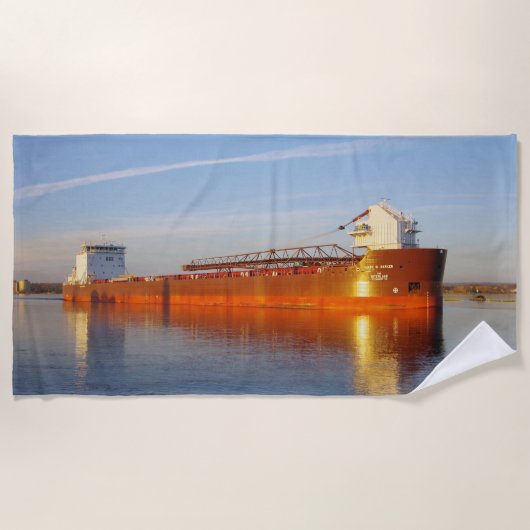 マークW.バーカービーチタオル ビーチタオル (正面)