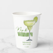 マーグとマリッジのウェディングシャワーのモノグラム 紙コップ (裏面)