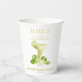 マーグとマリッジ | レモン ブライダルシャワー 紙コップ (正面)
