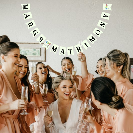 マーグス アンド マトリモニー シック マグリタ トリオ ライム グリーン バンティングフラッグ