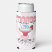 マーグス マトモニーのテキーラ ブライダル シャワー バチェロレッテ スリム缶クーラー (Seltzer正面)