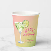 マーグス&マトリモニーカクテル ブライダルシャワー 紙コップ (裏面)