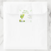 マーグス&マトリモニー カクテル ブライダルシャワー サンクス スクエアシール (バッグ)