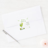 マーグス&マトリモニー カクテル ブライダルシャワー サンクス スクエアシール (封筒)