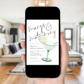 マーグモダンアンドマトリモンスカクテルブライダルシャワー 招待状