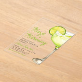 マーグモダン&マトリモンスカクテルブライダルシャワー アクリル招待状 (レイダウン)