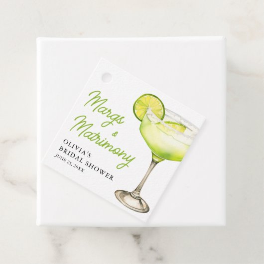 マーグモダン&マトリモンスカクテルブライダルシャワー フェイバータグ (インサイチュ)