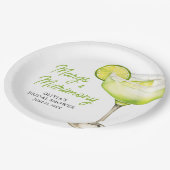 マーグモダン&マトリモンスカクテルブライダルシャワー ペーパープレート (アングル)