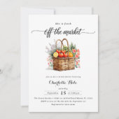 マーケットお洒落農家ブライダルシャワー招待 招待状 (正面)