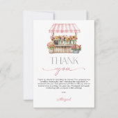 マーケットからおさえたてのブライダルシャワー サンキューカード (正面)