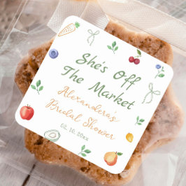マーケットからおさえちゃった! ブライダルシャワーパーティー スクエアシール