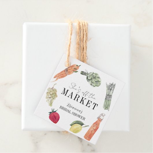 マーケットからおさえちゃった!農業市場 ブライダルシャワーのギフトタグ フェイバータグ (インサイチュ)