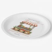 『マーケットからおさがり』ファーマーズマーケット ブライダルシャワーの紙皿 ペーパープレート (アングル)