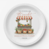 『マーケットからおさがり』ファーマーズマーケット ブライダルシャワープレート ペーパープレート (正面)