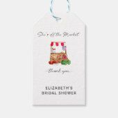 マーケットからおさがり ブライダルシャワーのお礼 ギフトタグ (正面)