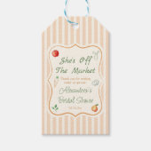 マーケットからおさがり ブライダルシャワーのプチギフト ギフトタグ (正面)