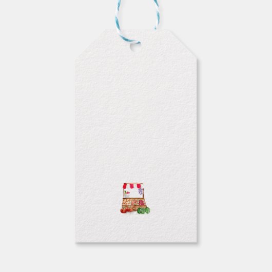 マーケットからおさがり ブライダルシャワーの感謝 ギフトタグ (裏面)