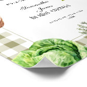 マーケットからお届け! ギンガムのウェディングシャワーパーティー ポスター (角)