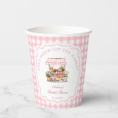 『マーケットからお届け フローラル ブライダル シャワー』 紙コップ (正面)