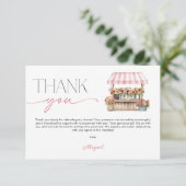 マーケットからお届け！ ブライダルシャワー サンキューカード (スタンド正面)