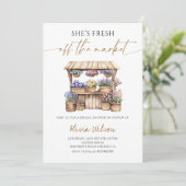 マーケットからお目出で！ ブライダルシャワーパーティー 招待状 (スタンド正面)