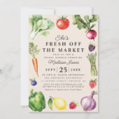 マーケットからお相手が見つかりました！ ファーマーズマーケット ブライダルシャワー 招待状 (正面)