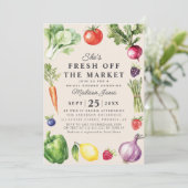 マーケットからお相手が見つかりました！ ファーマーズマーケット ブライダルシャワー 招待状 (スタンド正面)