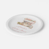 マーケットからお花のブライダルシャワープレート ペーパープレート (アングル)