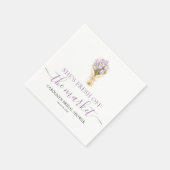 マーケットからお花を摘んだようなプリンセスのブライズシャワーパーティー スタンダードカクテルナプキン (角)