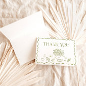 マーケットから届いたウェディングシャワーの感謝カード サンキューカード