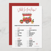 マーケットから抜け出せ! 財布の中身は？ゲーム 招待状 (正面/裏面)