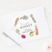 マーケットから消えた彼女の ブライダルシャワー スクエアシール (封筒)