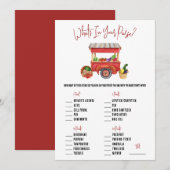 マーケットから消えた彼女！財布の中身は？ゲーム 招待状 (正面/裏面)