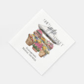 マーケットから消えた花屋のブライダルシャワー スタンダードランチョンナプキン (角)