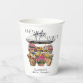 マーケットから消えた フラワーストア ブライダルシャワー 紙コップ (正面)