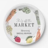 マーケットから消えた！ フーマーケット ブライダルシャワー ペーパープレート (正面)