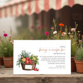 マーケットから消えた！ ブライダルシャワーレシピリクエスト エンクロージャーカード