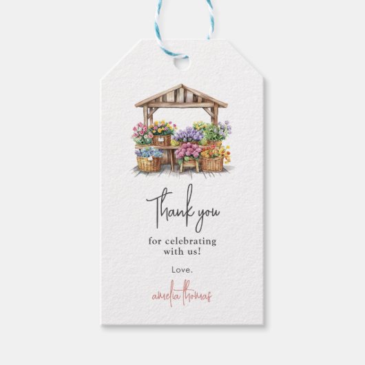 マーケットから消えた！ プレ花嫁のシャワー ギフトタグ (正面)