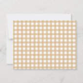 マーケットから消えた！秋のカボチャ ブライダルシャワー サンキューカード (裏面)