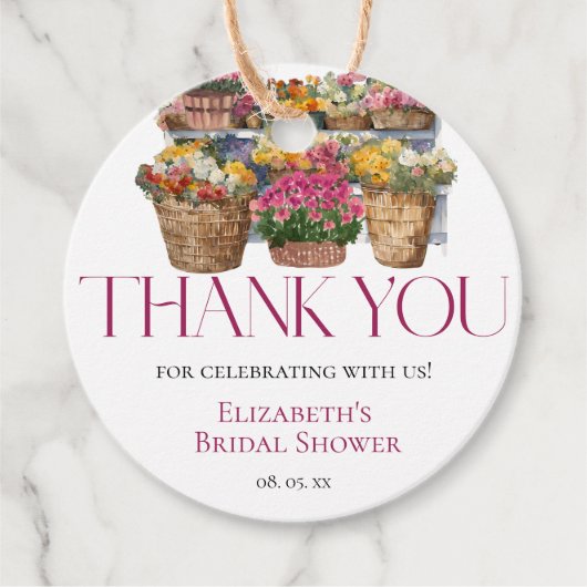 マーケットから消えた 花屋さん サンクス フェイバータグ (正面)