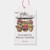 マーケットから消えた 花屋のブライダルシャワー ギフトタグ (正面)