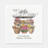 マーケットから消えた 花屋のブライダルシャワー スタンダードランチョンナプキン (正面)